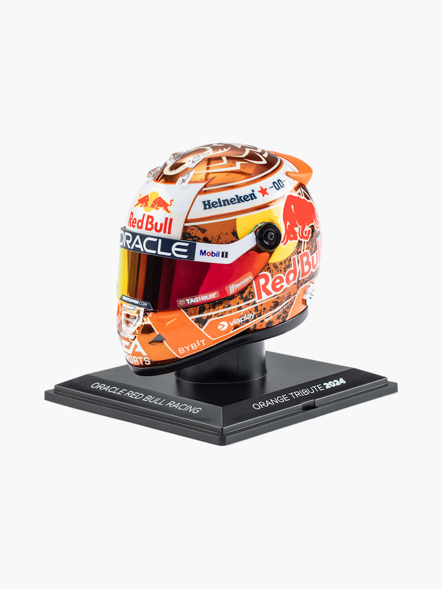 1:4 Max Verstappen 2024 Orange Tribute Mini Helm (RBR24343): Oracle Red Bull Racing