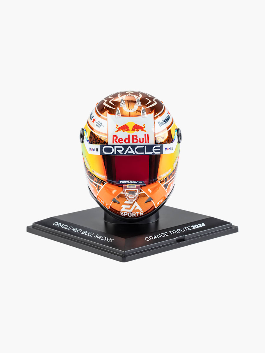 1:4 Max Verstappen 2024 Orange Tribute Mini Helm (RBR24343): Oracle Red Bull Racing