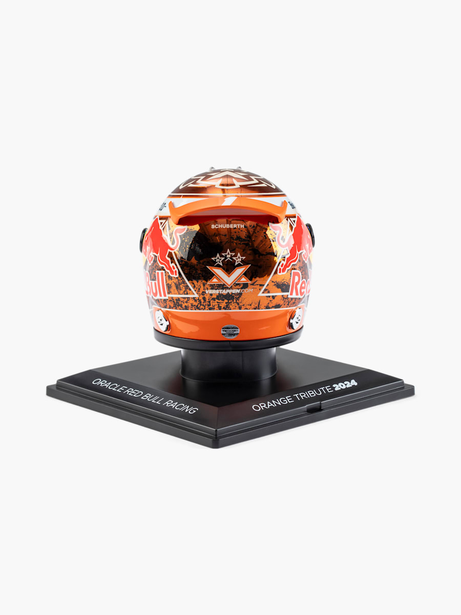 1:4 Max Verstappen 2024 Orange Tribute Mini Helm (RBR24343): Oracle Red Bull Racing