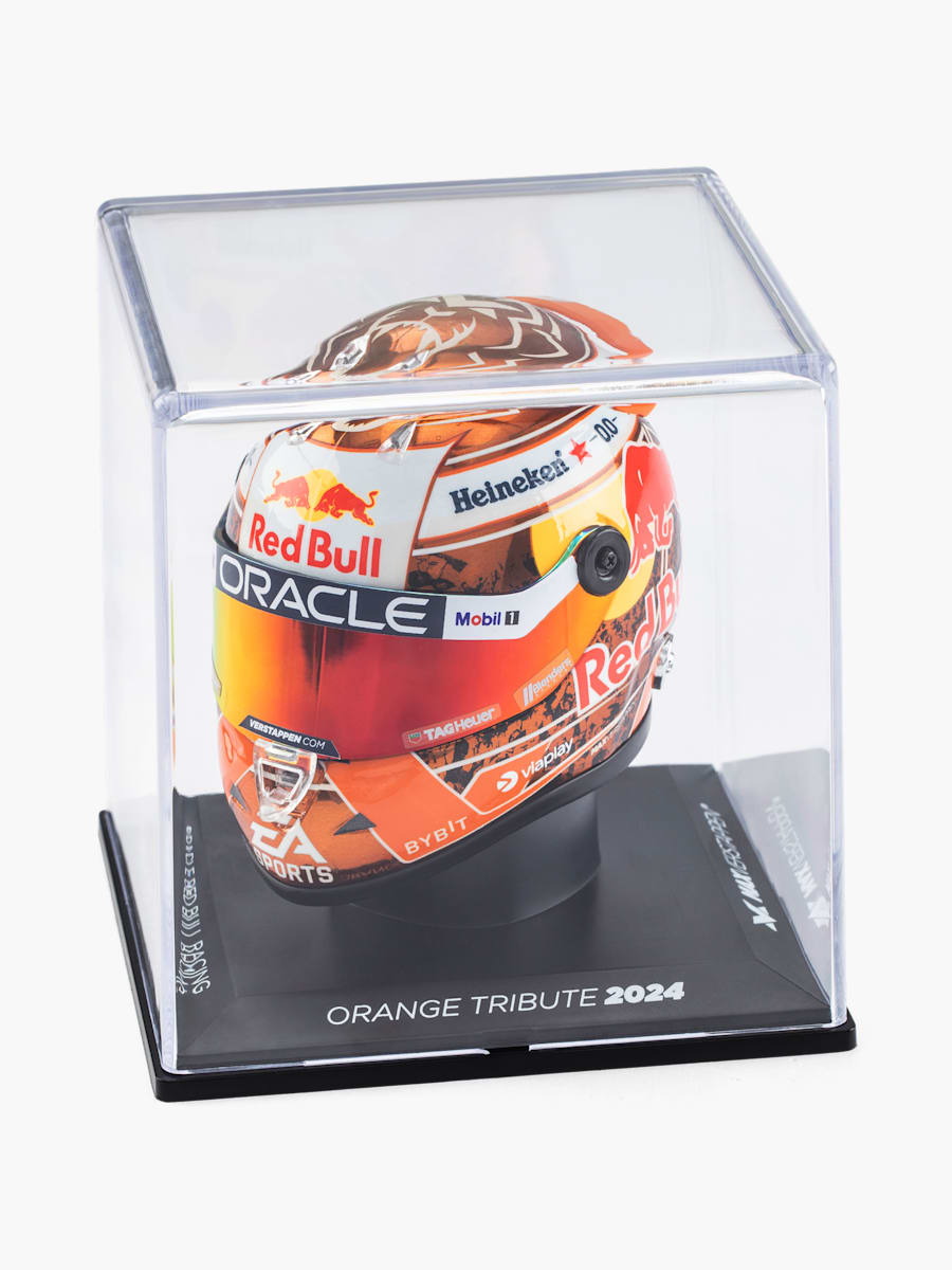 1:4 Max Verstappen 2024 Orange Tribute Mini Helm (RBR24343): Oracle Red Bull Racing