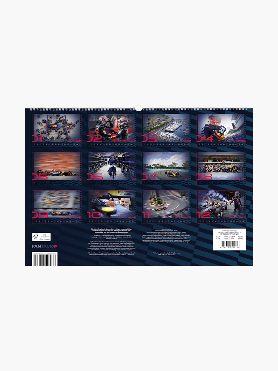 Póster-calendario 2025 (RBR24353): Oracle Red Bull Racing