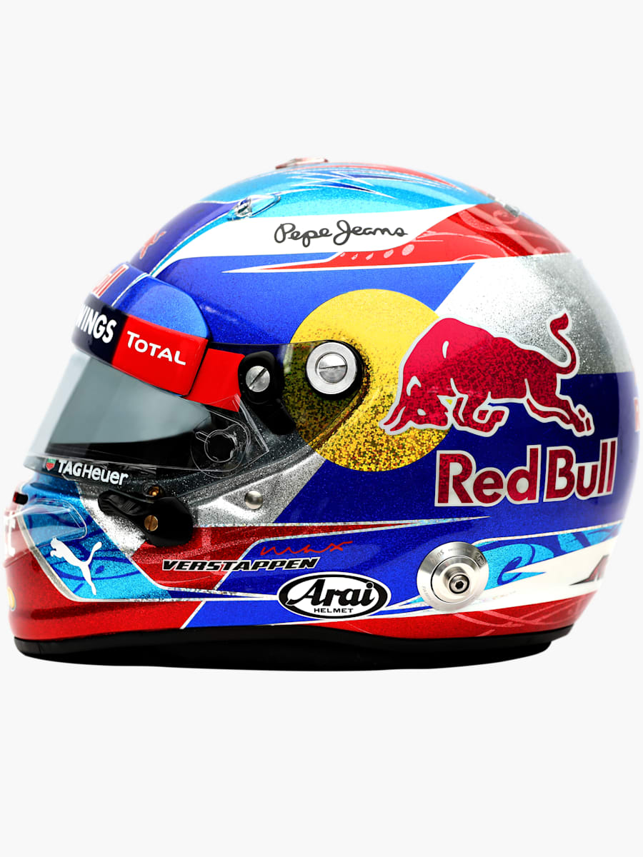 1:2 Max Verstappen Spain GP 2016 Mini Helm (RBR24439): Oracle Red Bull Racing