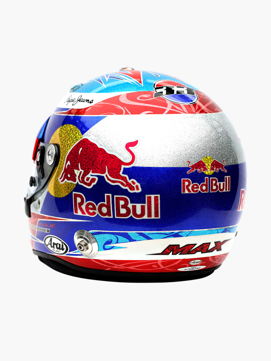 1:2 Max Verstappen Spain GP 2016 Mini Helm (RBR24439): Oracle Red Bull Racing