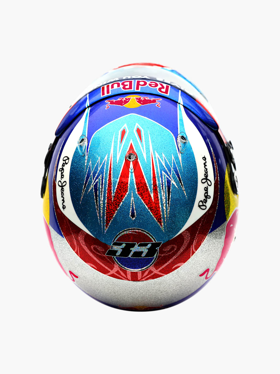 1:2 Max Verstappen Spain GP 2016 Mini Helm (RBR24439): Oracle Red Bull Racing