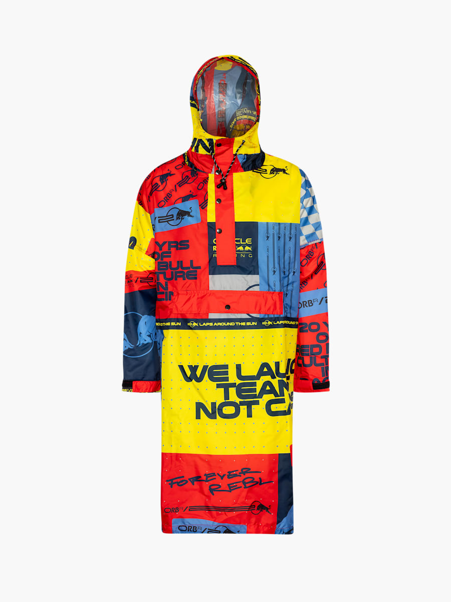 Oracle Red Bull Racing Box Box Rain Poncho (RBR24447): Oracle Red Bull Racing