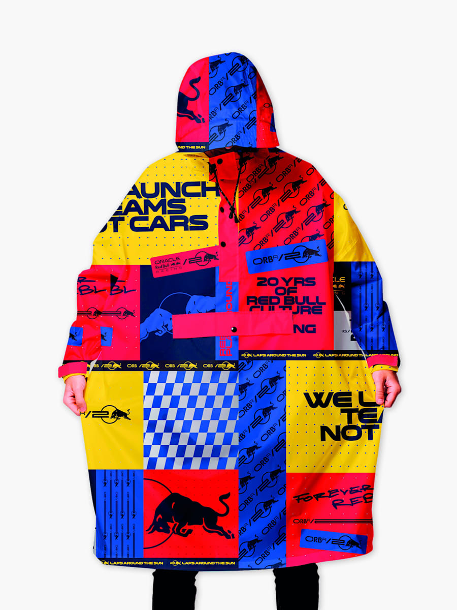 Oracle Red Bull Racing Box Box Rain Poncho (RBR24447): Oracle Red Bull Racing