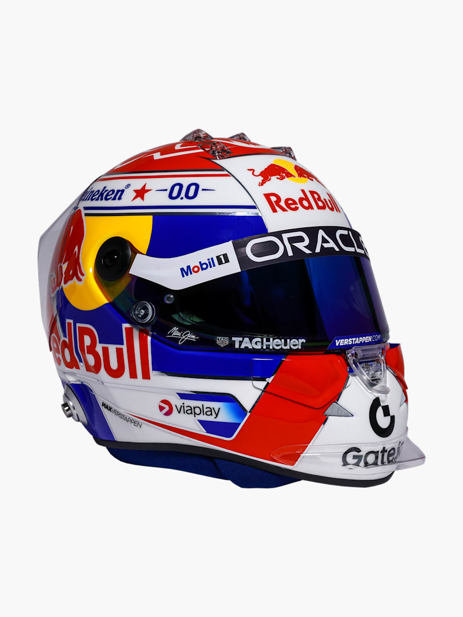1:2 Max Verstappen 2025 Season Mini Helm (M-RBR25250): Oracle Red Bull Racing