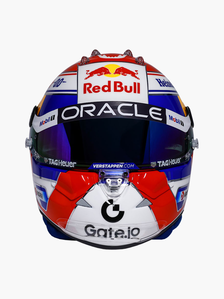 1:2 Max Verstappen 2025 Season Mini Helm (M-RBR25250): Oracle Red Bull Racing