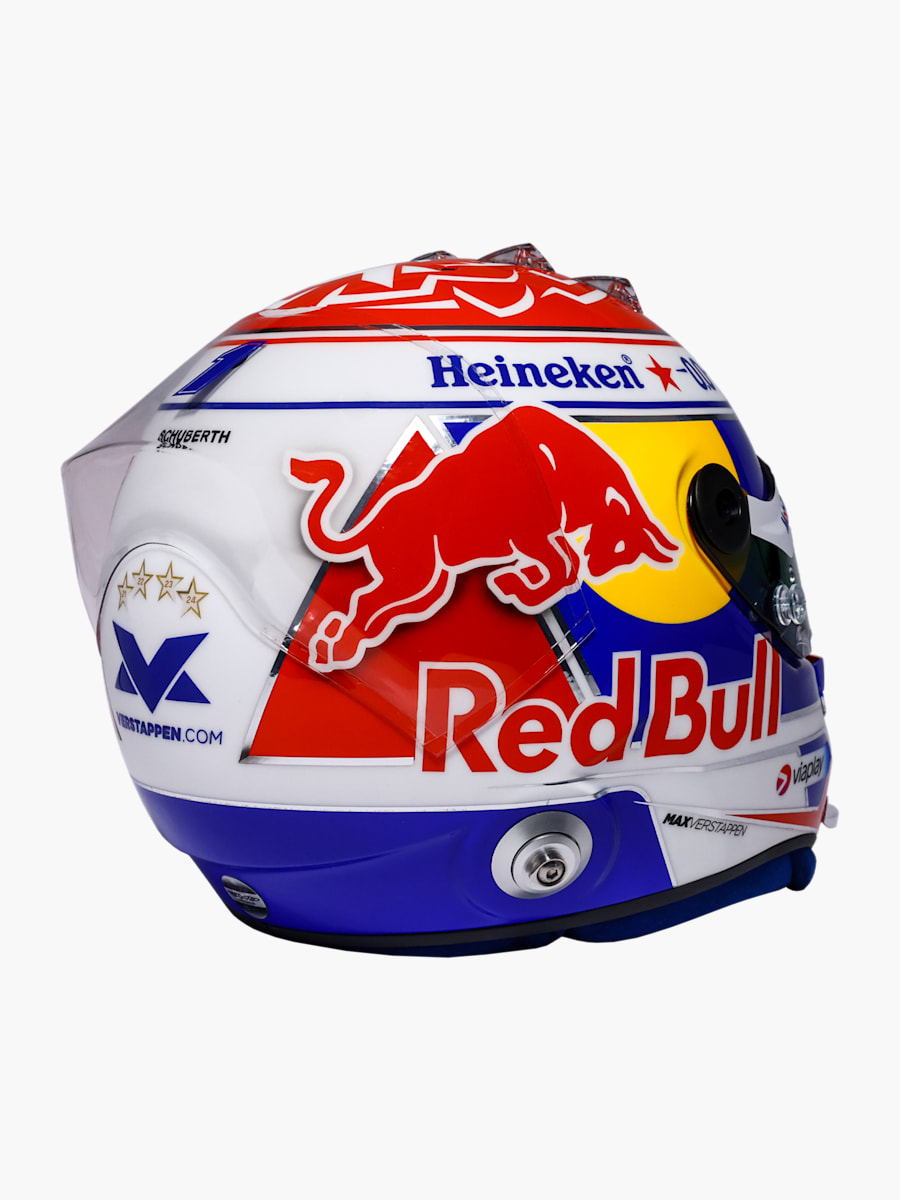 1:4 Max Verstappen 2025 Season Mini Helm (M-RBR25251): Oracle Red Bull Racing