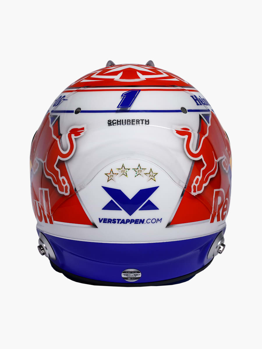 1:4 Max Verstappen 2025 Season Mini Helm (M-RBR25251): Oracle Red Bull Racing