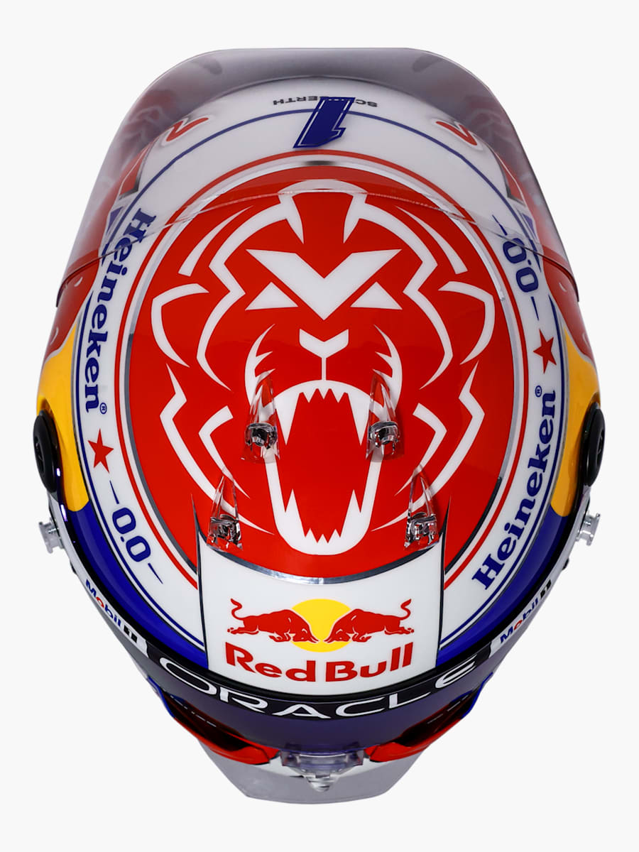 1:4 Max Verstappen 2025 Season Mini Helm (M-RBR25251): Oracle Red Bull Racing