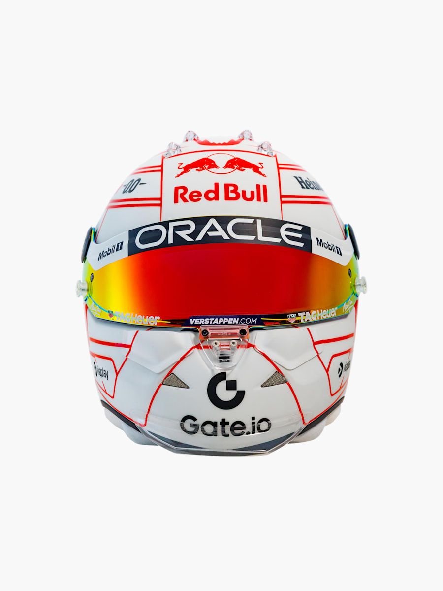 1:2 Max Verstappen Japan GP 2025 Mini Helm (M-RBR25252): Oracle Red Bull Racing