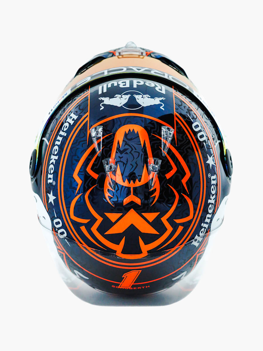 1:4 Max Verstappen 2025 Orange Mini Helmet (M-RBR25255): Oracle Red Bull Racing