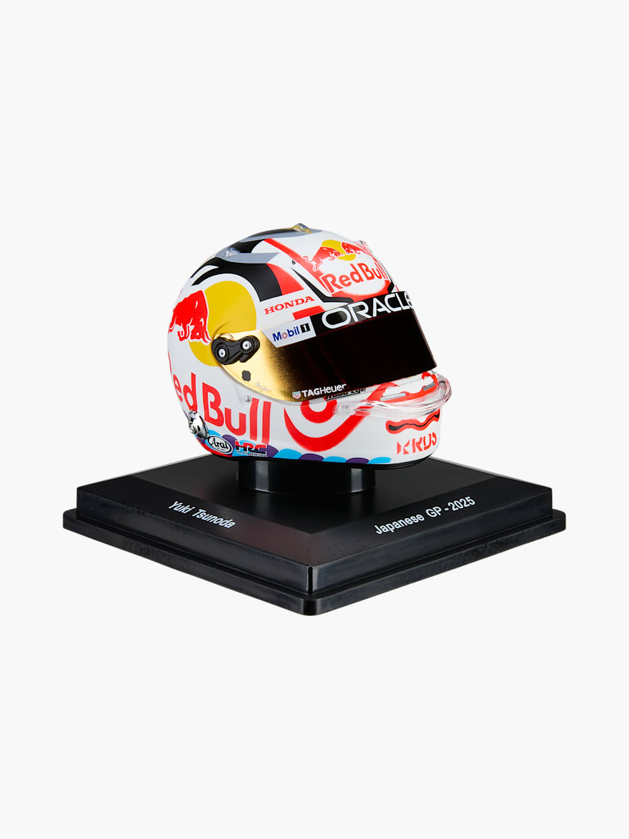 1:5 Yuki Tsunoda Japan GP 2025 Mini Helm (M-RBR25306): Oracle Red Bull Racing
