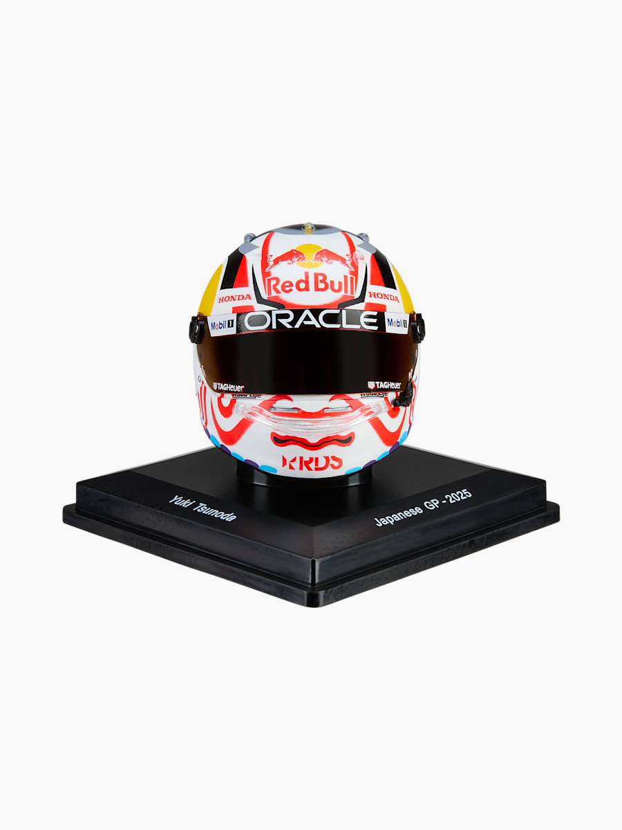 1:5 Yuki Tsunoda Japan GP 2025 Mini Helm (M-RBR25306): Oracle Red Bull Racing
