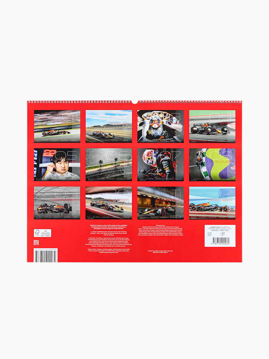 Oracle Red Bull Racing Posterkalender 2026 (M-RBR25325): Oracle Red Bull Racing