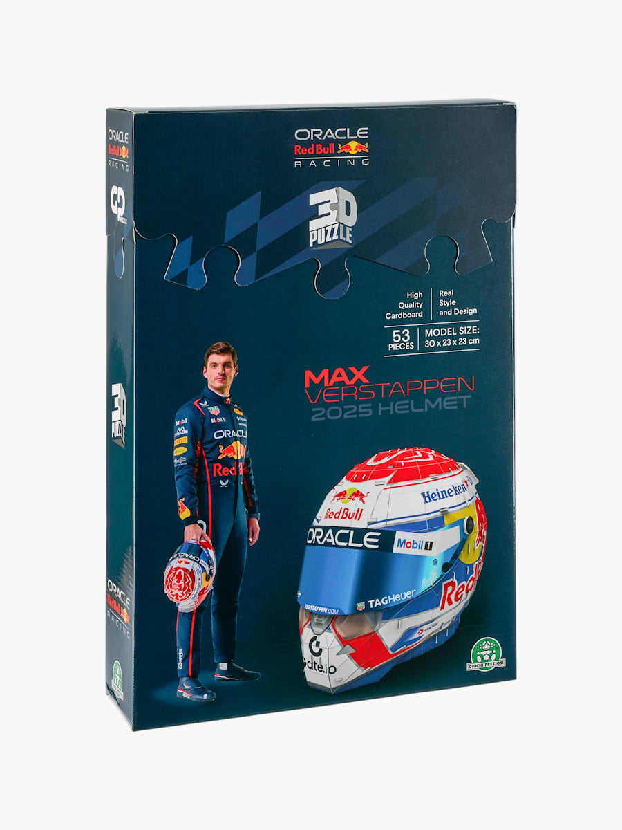 Max Verstappen 2025 Helmet 3D Puzzle (M-RBR25348): Oracle Red Bull Racing
