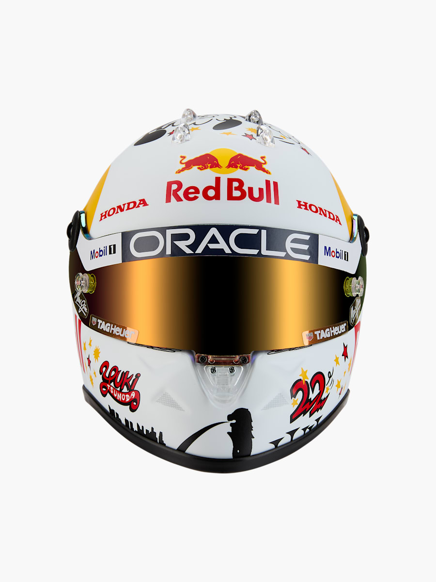 1:2 Yuki Tsunoda Singapore GP 2025 Minihelm (M-RBR25360): Oracle Red Bull Racing