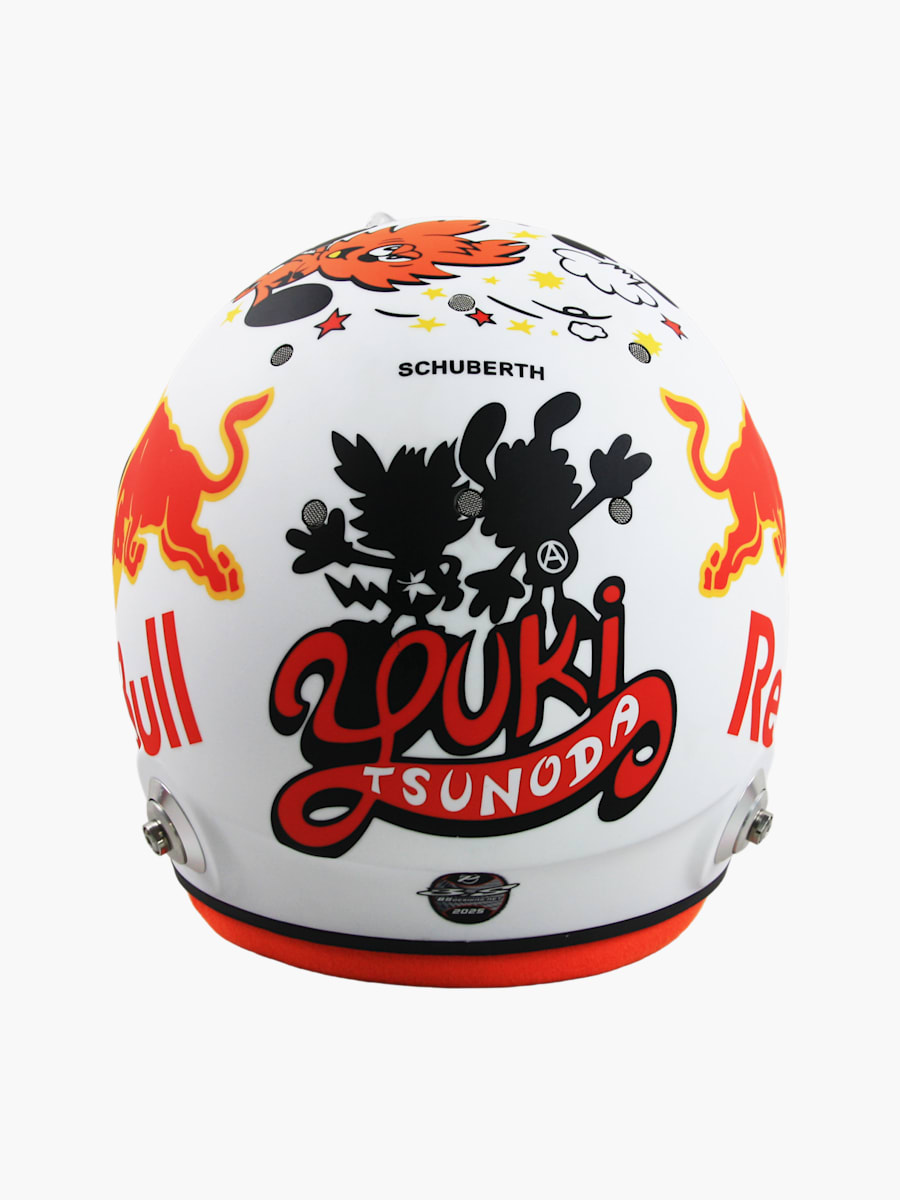 1:4 Yuki Tsunoda Singapore GP 2025 Mini Helm (M-RBR25361): Oracle Red Bull Racing