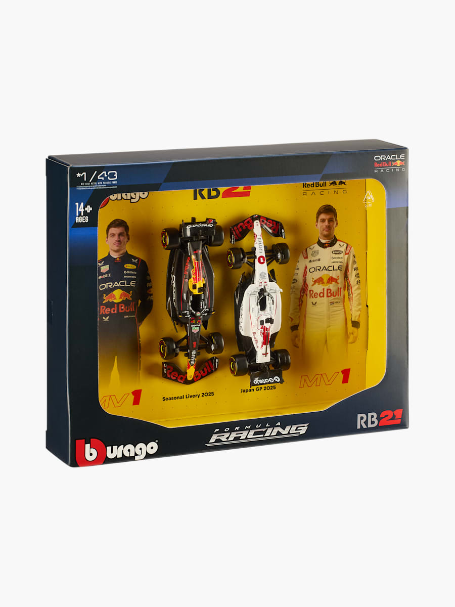 1:43 Oracle Red Bull Racing RB21 Verstappen 2-Pack (M-RBR25371): Oracle Red Bull Racing