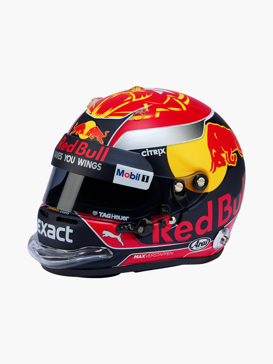 1:2 Max Verstappen 2017 Season Mini Helmet (M-RBR25372): Oracle Red Bull Racing