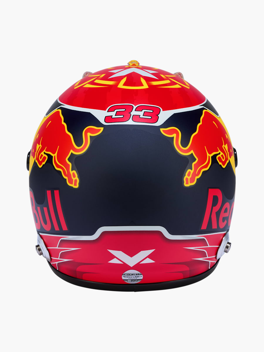 1:2 Max Verstappen Saison 2017 Minihelm (M-RBR25372): Oracle Red Bull Racing