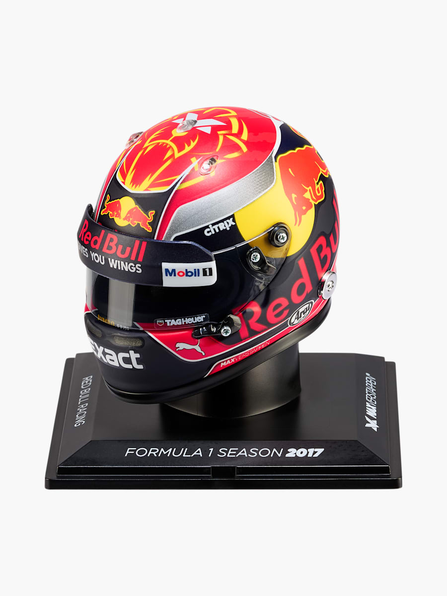 1:4 Max Verstappen Saison 2017 Minihelm (M-RBR25373): Oracle Red Bull Racing