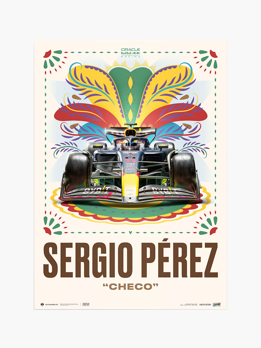 Oracle Red Bull Racing Sergio Pérez Mexican Grand Prix 2024 Large Design Print (RBR25151): Oracle Red Bull Racing