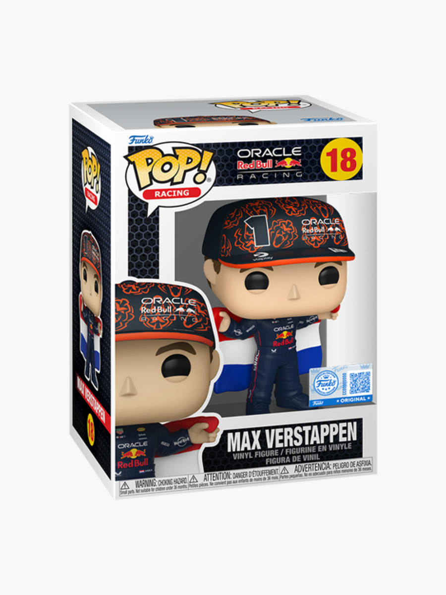 Funko POP! Max Verstappen with Dutch Flag (M-RBR26224): Oracle Red Bull Racing
