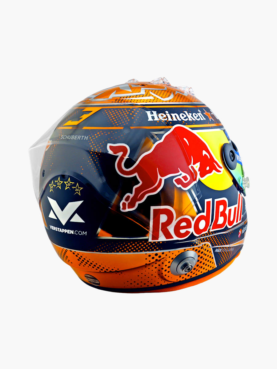1:4 Max Verstappen 2026 Orange Lion Minihelm (M-RBR26237): Oracle Red Bull Racing
