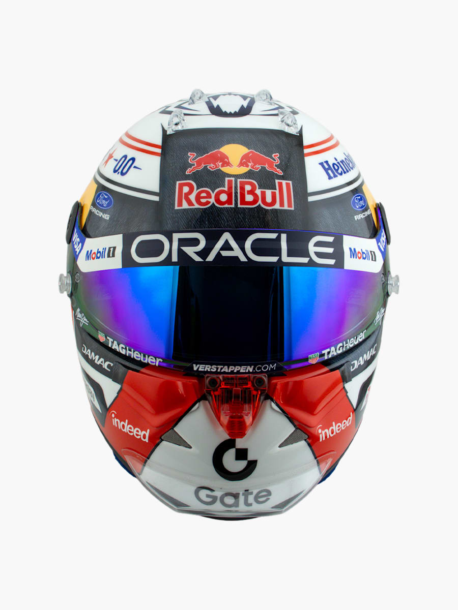1:2 Max Verstappen Austin GP 2026 Minihelm (M-RBR26240): Oracle Red Bull Racing