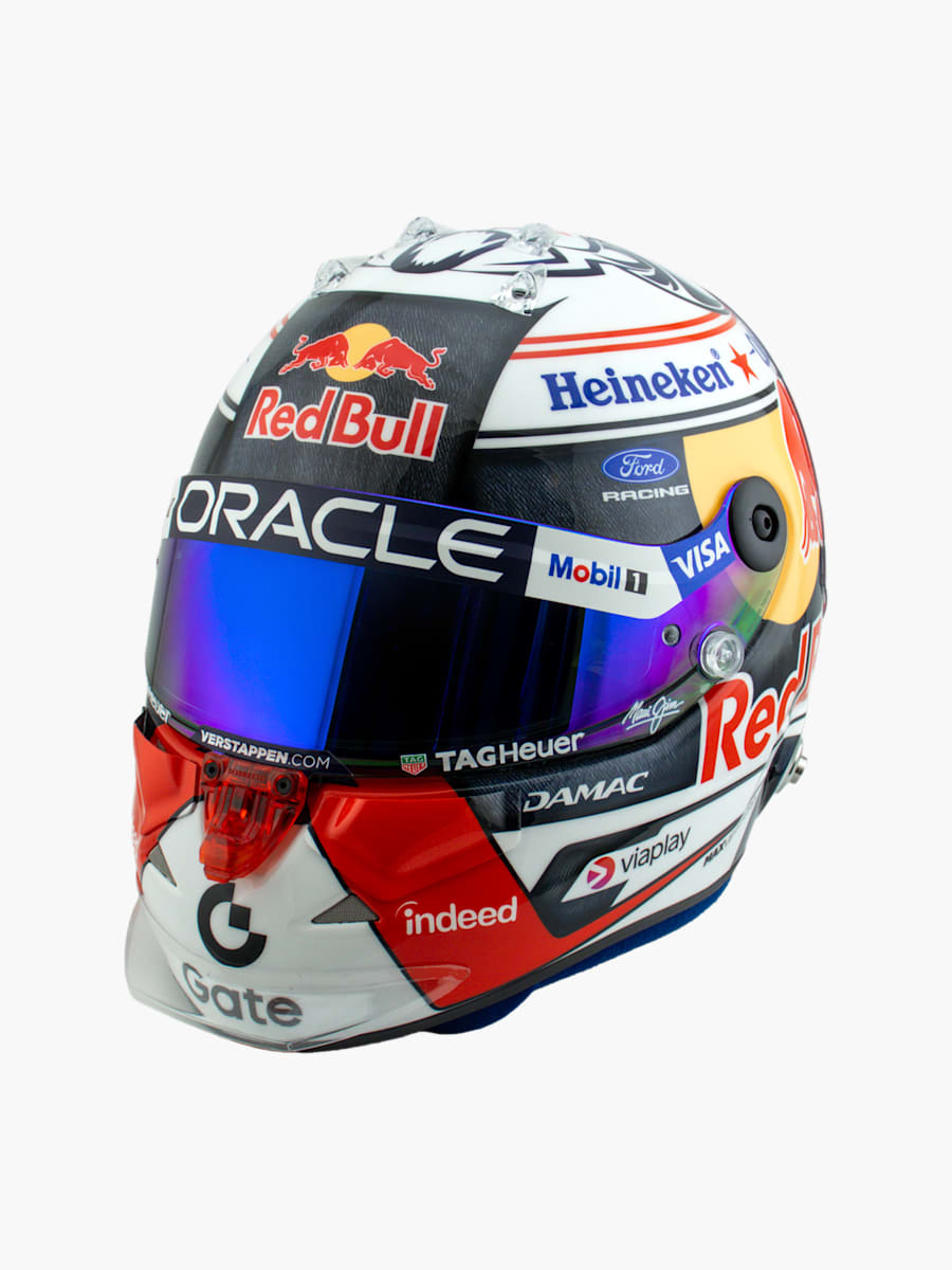 1:4 Max Verstappen Austin GP 2026 Mini Helmet (M-RBR26241): Oracle Red Bull Racing