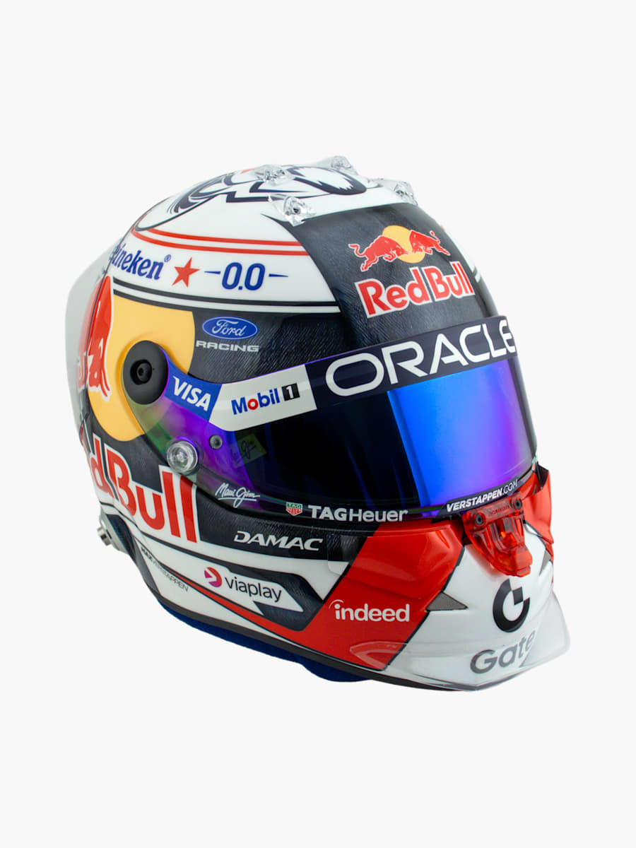 1:4 Max Verstappen Austin GP 2026 Mini Helmet (M-RBR26241): Oracle Red Bull Racing