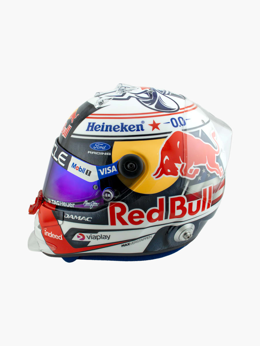 1:4 Max Verstappen Austin GP 2026 Mini Helmet (M-RBR26241): Oracle Red Bull Racing