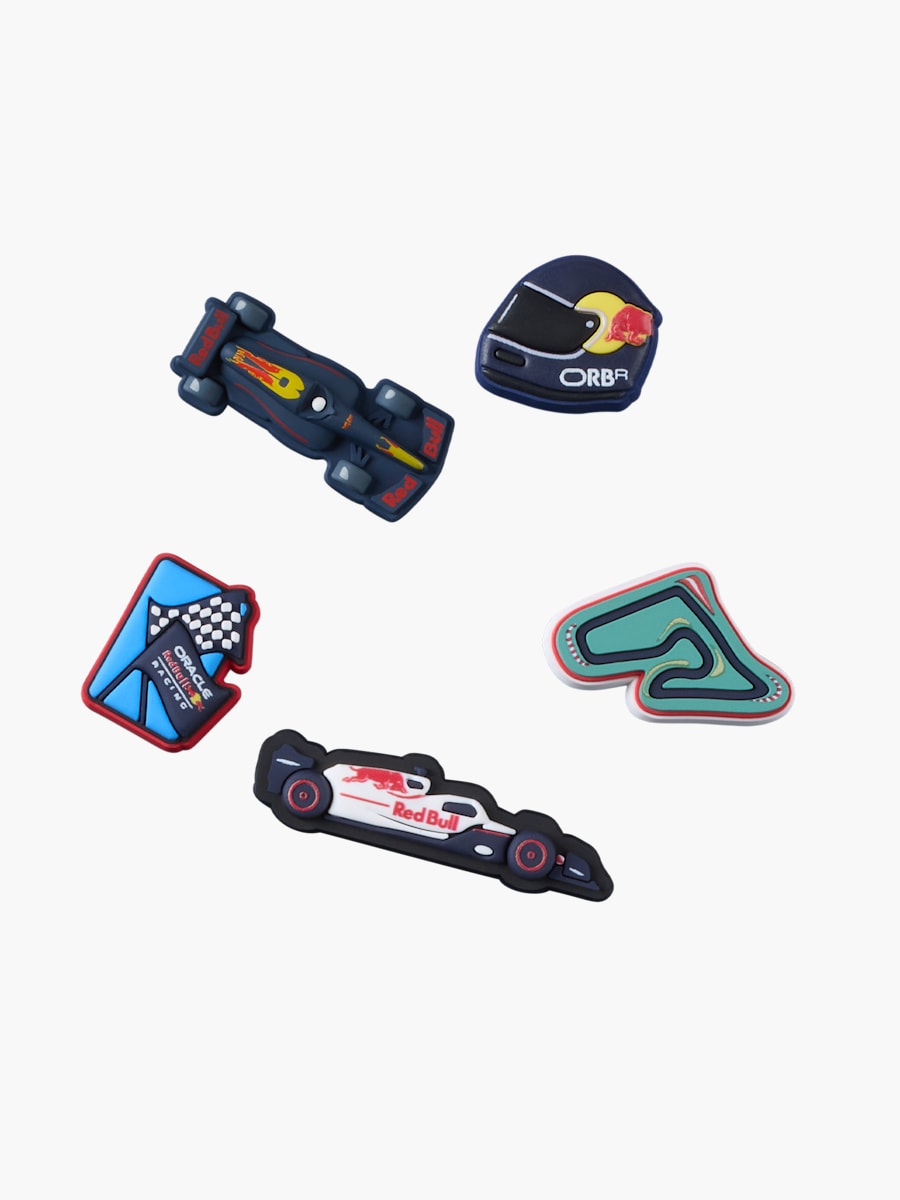 Oracle Red Bull Racing x Crocs Jibbitz 5-Pack (M-RBR26249): Oracle Red Bull Racing
