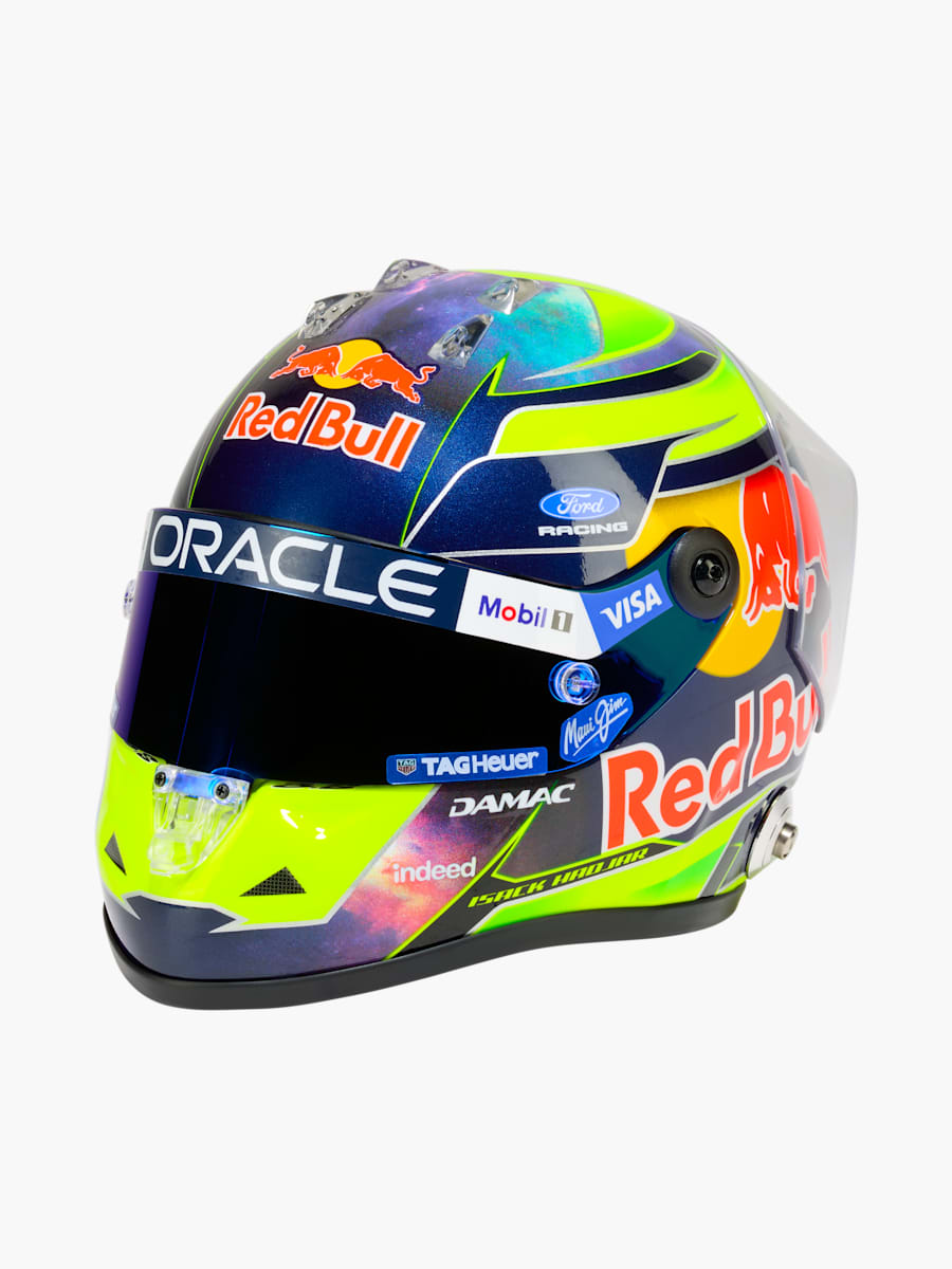 1:2 Isack Hadjar 2026 Season Mini Helmet (M-RBR26293): Oracle Red Bull Racing