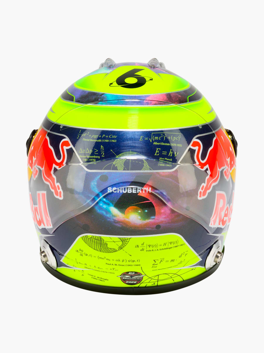 1:2 Isack Hadjar 2026 Season Mini Helmet (M-RBR26293): Oracle Red Bull Racing