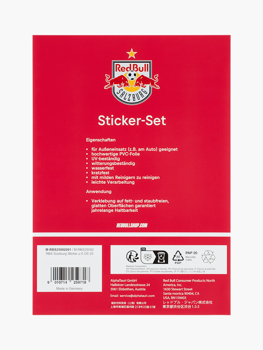 Soizburg Sticker (M-RBS25092): FC Red Bull Salzburg