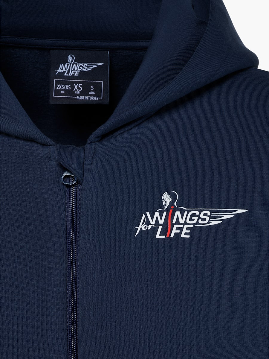 Essential Kapuzenjacke mit Reißverschluss (M-WFL262002): Wings for Life World Run