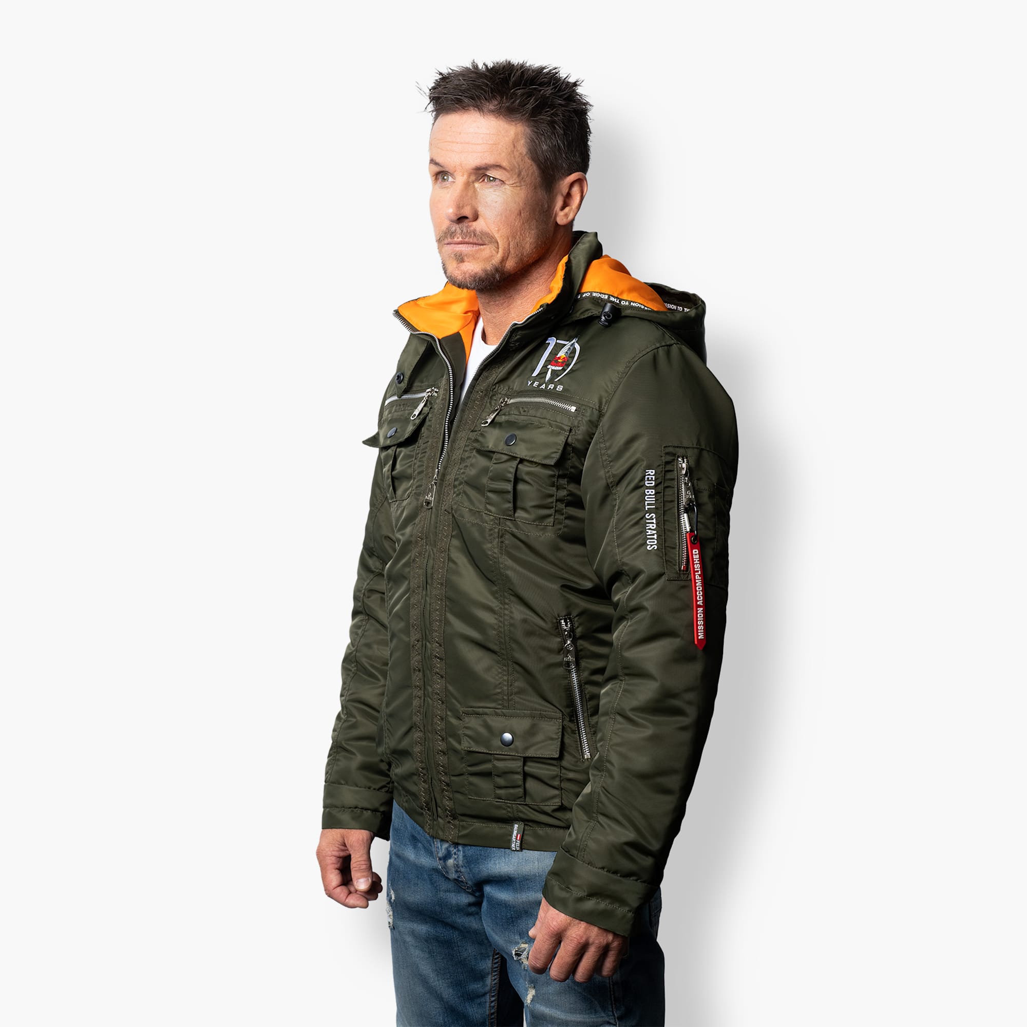 Red Bull Stratos Shop: Red Bull Stratos 10 Year Pilot Jacket | only ...