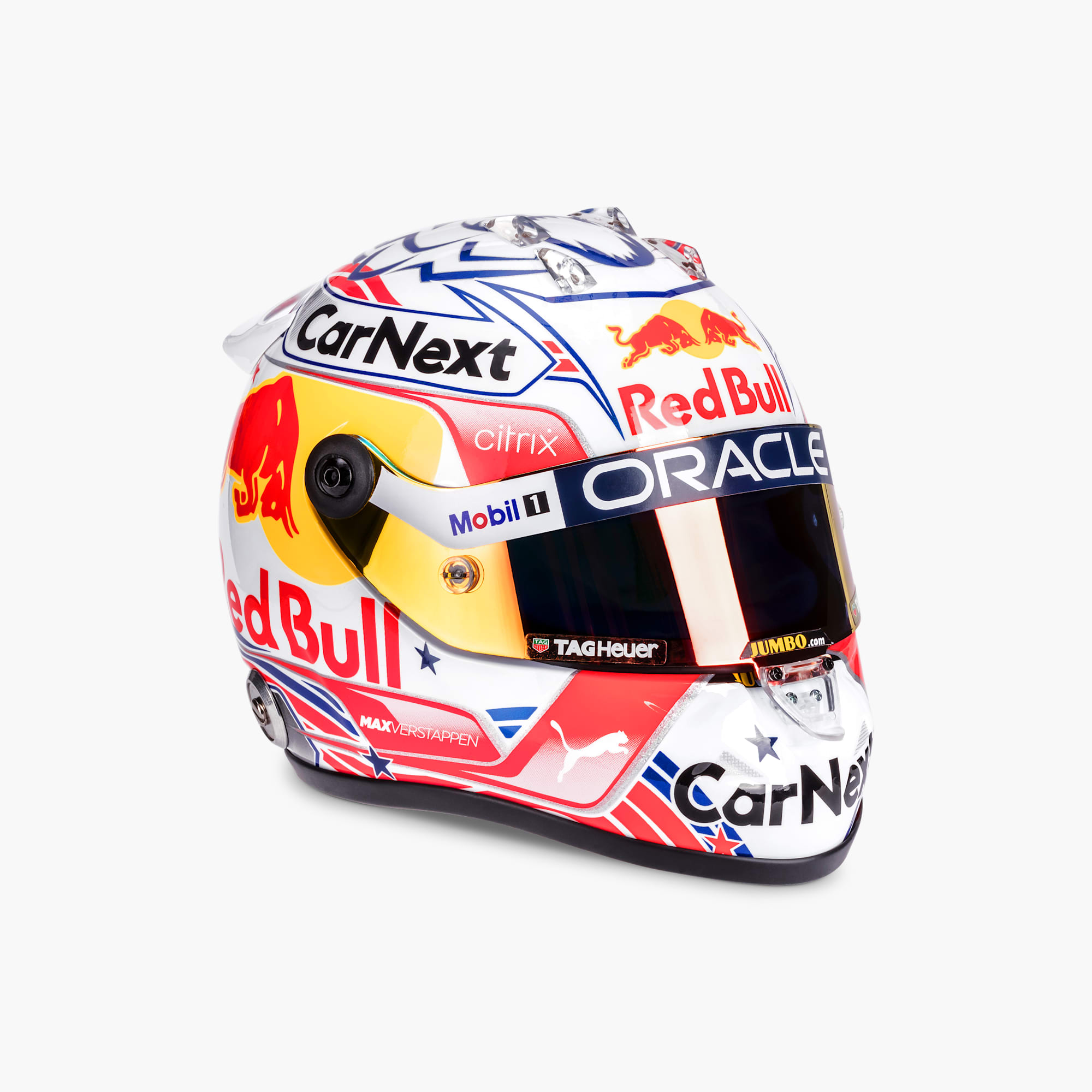 Oracle Red Bull Racing Shop: 1:2 Max Verstappen US GP 2022 Mini Helmet ...