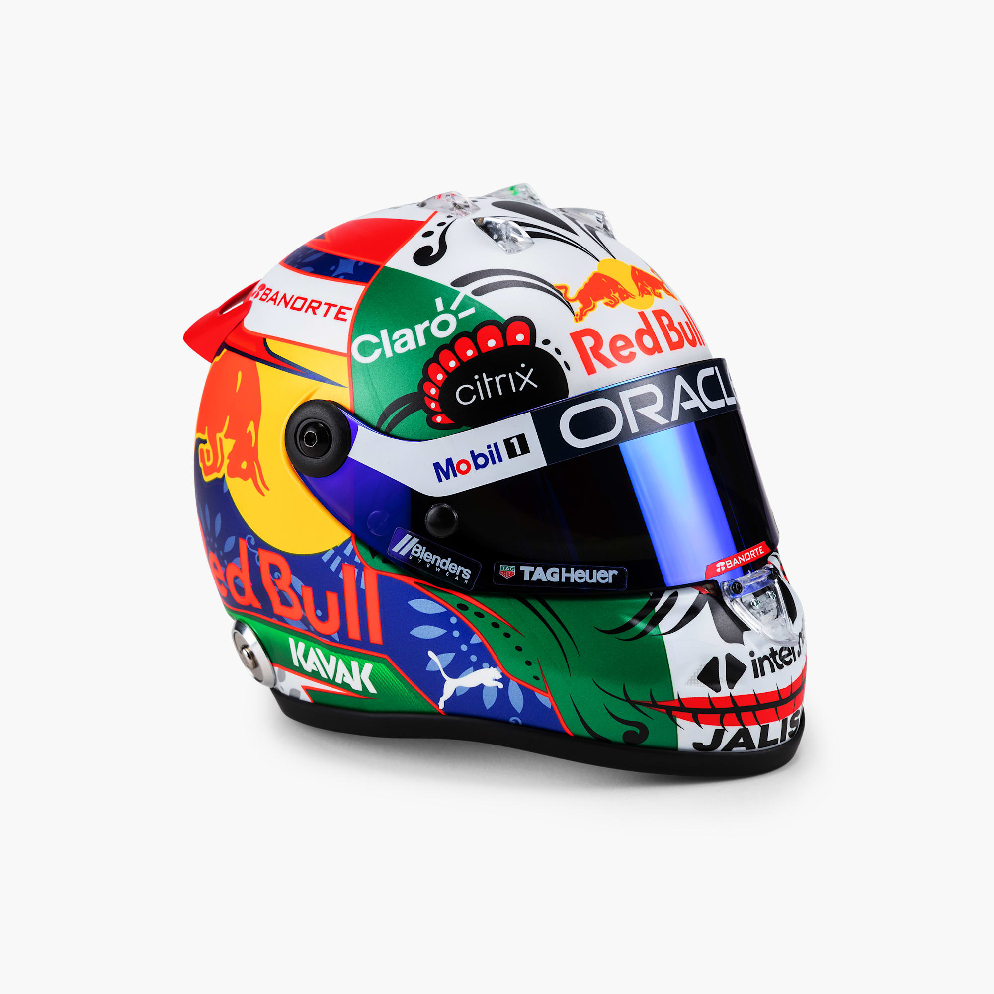 Oracle Red Bull Racing Shop: 1:2 Checo Perez Mexico GP 2022 Mini Helmet ...