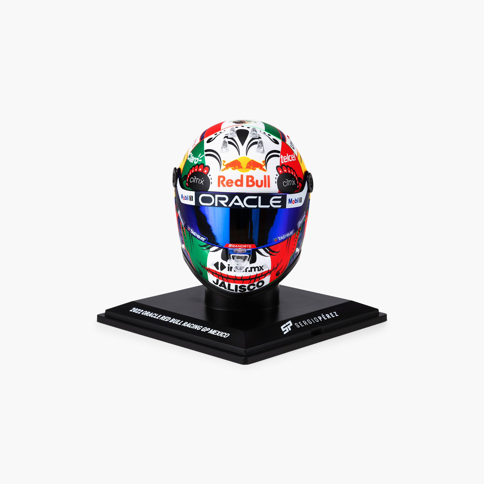 Oracle Red Bull Racing Shop 14 Checo Perez Mexico GP 2022 Mini Helmet