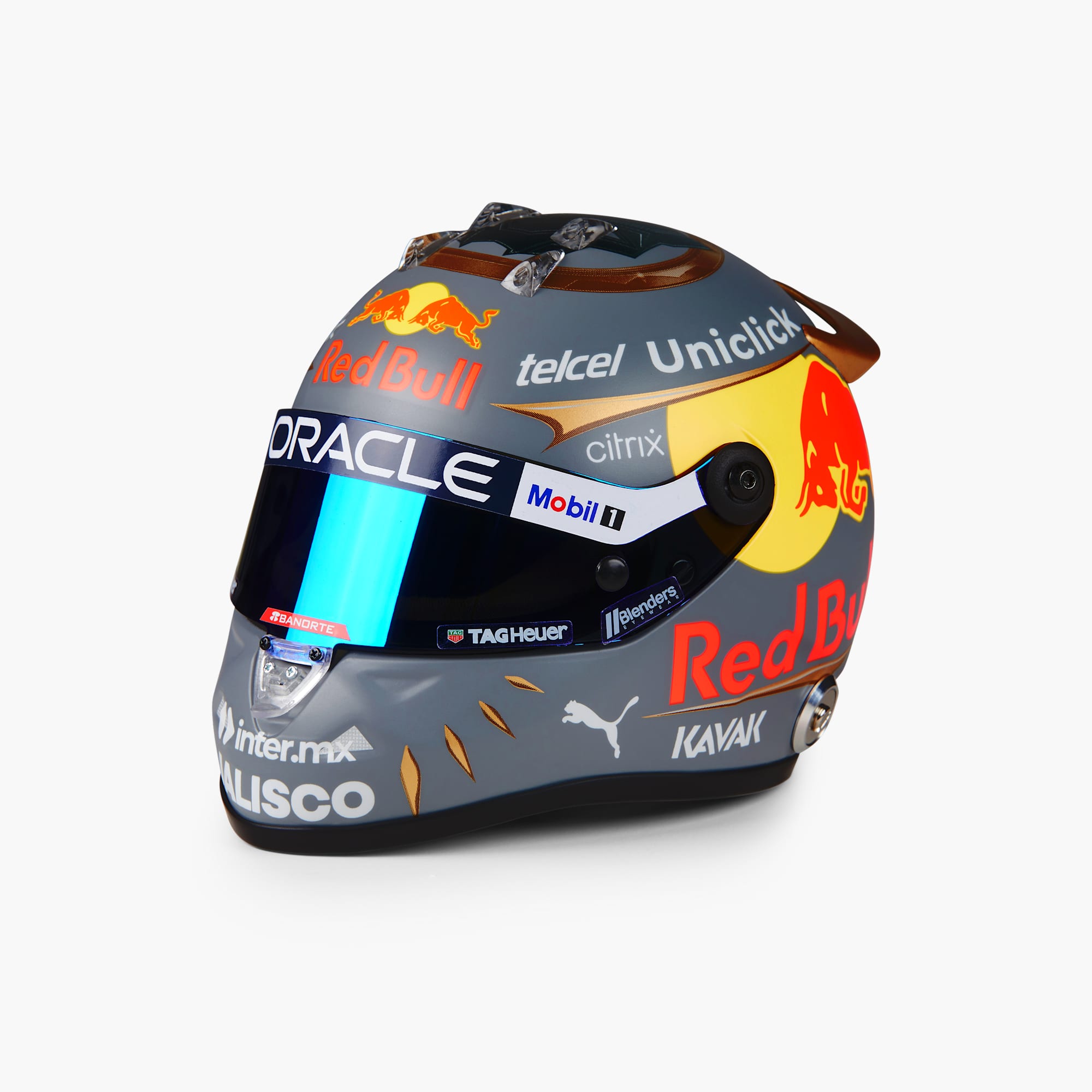 Oracle Red Bull Racing Shop 12 Checo Perez Brazil GP 2022 Mini Helmet