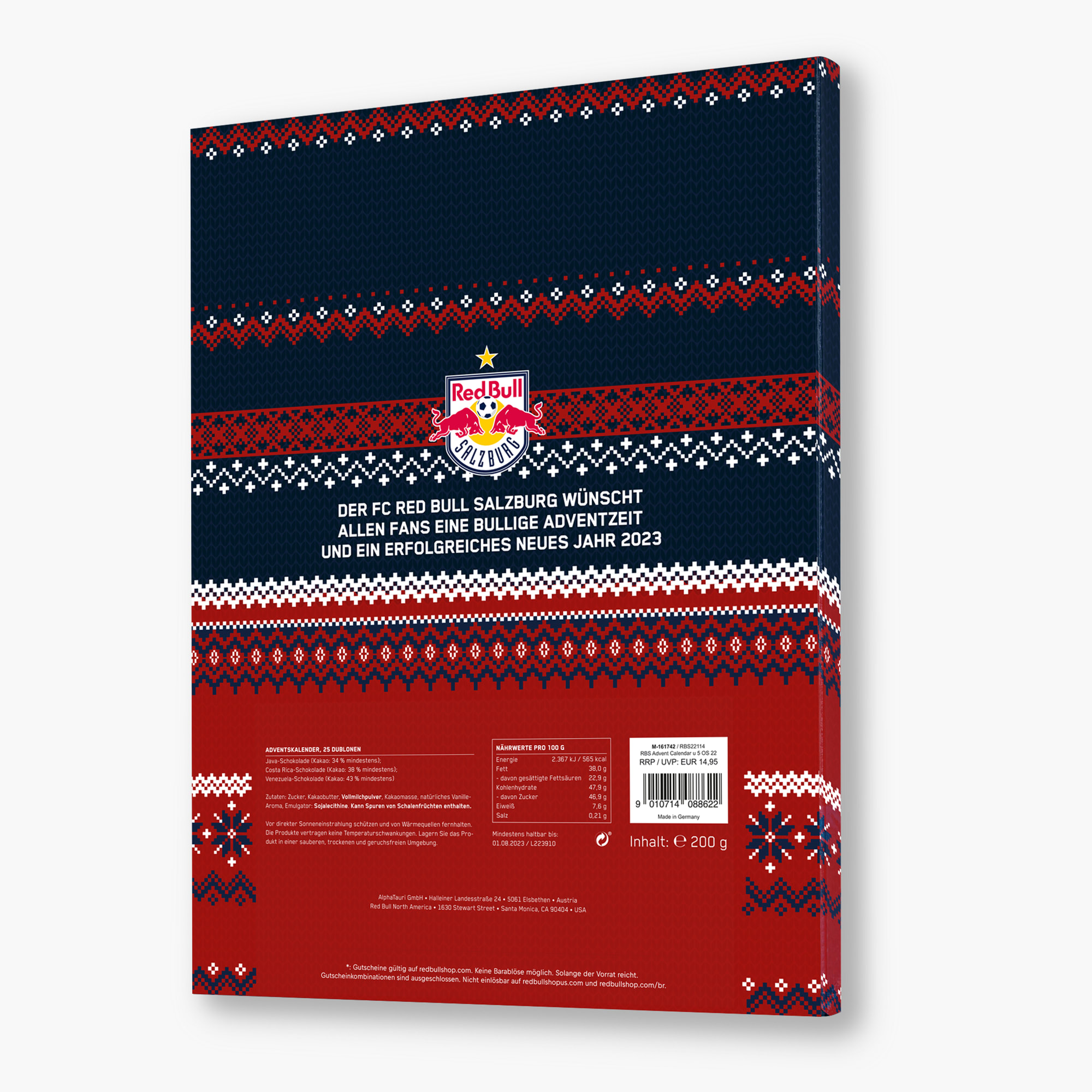 FC Red Bull Salzburg Shop RBS Advent Calender 2022 only here at