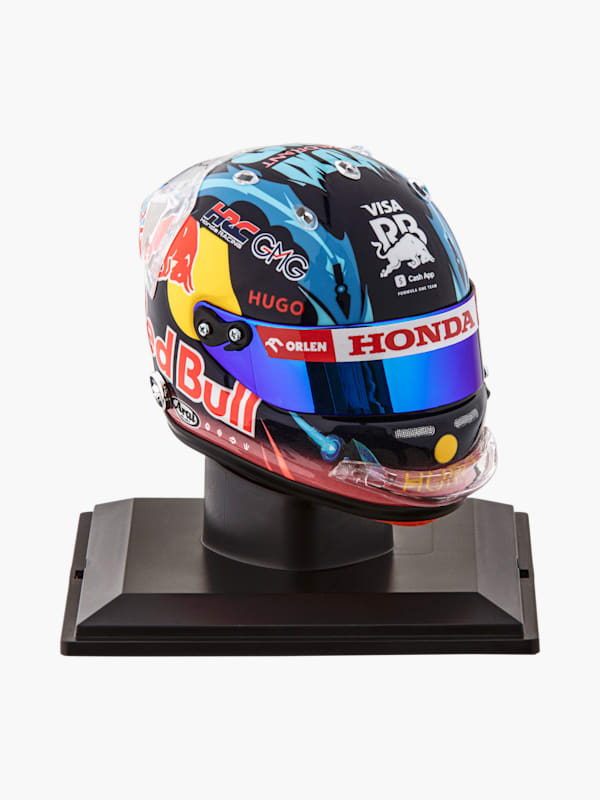 1:4 Yuki Tsunoda Belgian GP 2024 Mini Helmet (RAB24061): Visa Cash App Racing Bulls