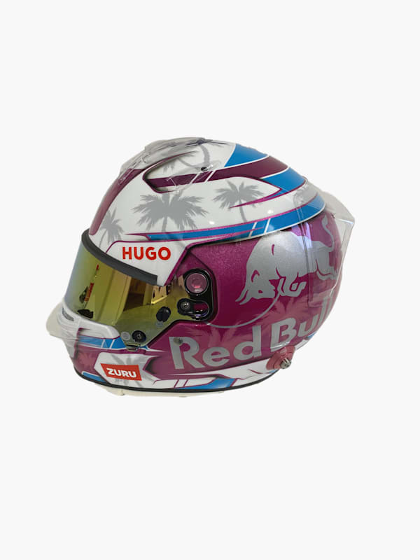 1:2 Liam Lawson Mini Helmet Miami GP 2025 (M-RAB25129): Visa Cash App Racing Bulls