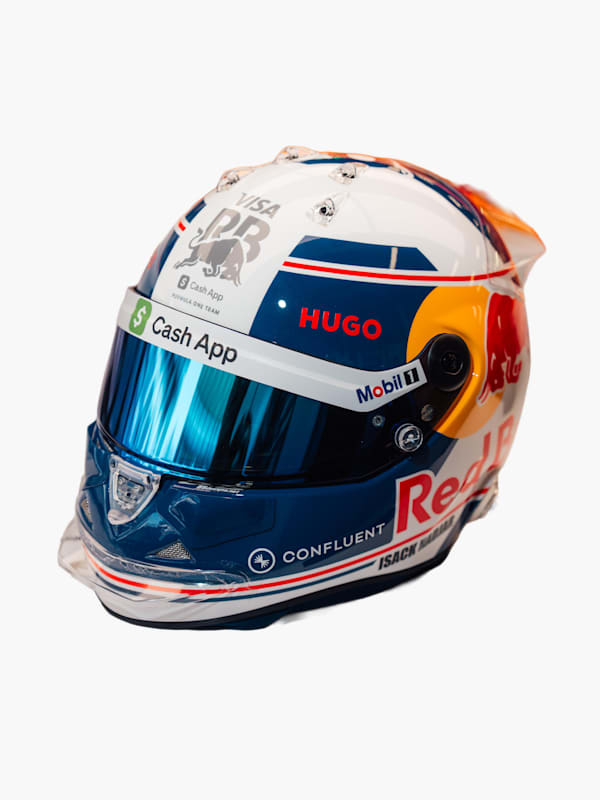 1:4 Isack Hadjar Mexico GP 2025 Mini Helmet (M-RAB25162): Visa Cash App Racing Bulls