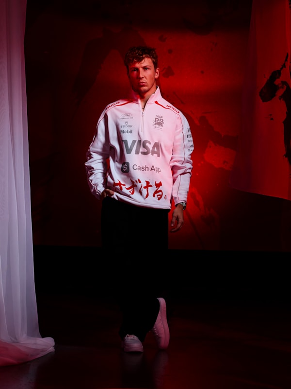 Japan Red Bull Spring Edition Replica Quarter Zip Sweatshirt (M-RAB26065): Visa Cash App Racing Bulls