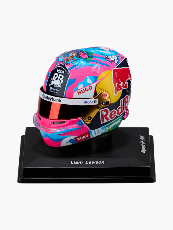 1:5 Liam Lawson Singapore GP 2025 Minihelm (M-RAB26075): Visa Cash App RB Formula One Team